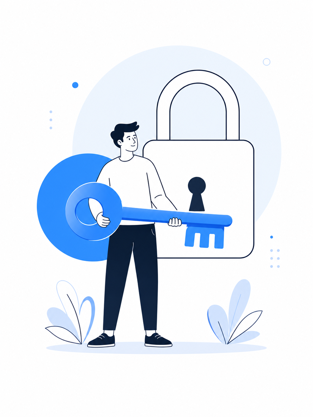 Ilustrasi keamanan login